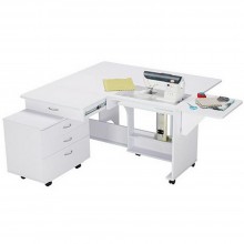 Koala Quilters Vision Cabinet With Caddie - White Q-W001