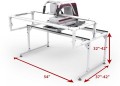 Grace Q-Zone Hoop Quilting Frame Works with Most Any Domestic Machine (SHOWN WITH OPTIONAL TOP PLATE AND HANDLES)