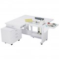 Koala Quilters Vision Cabinet With Caddie - White Q-W001