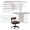 Kangaroo Sewing Furniture Kookaburra, Kangaroo and Joey II Bundle Cabinet Set (Ash White)