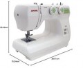 Janome 2212 12 Stitch Full Size Freearm Sewing Machine, 860SPM